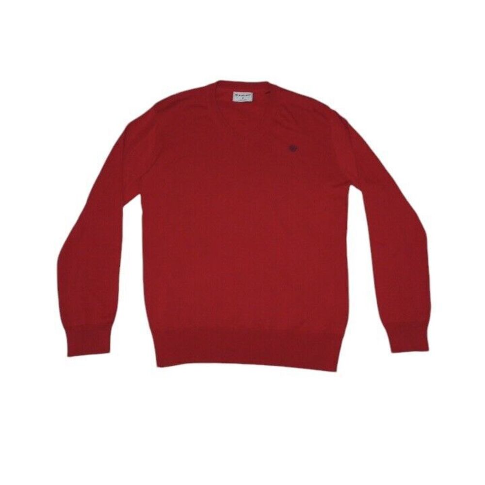 Ariat Men's Medium Pullover New‎ Without Tags Red Long Sleeve V-Neck